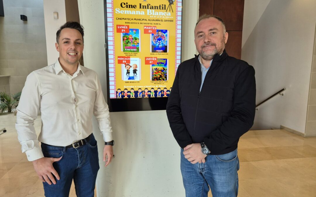 La Delegación de Cultura ofrece cine solidario para toda la familia en Semana Blanca