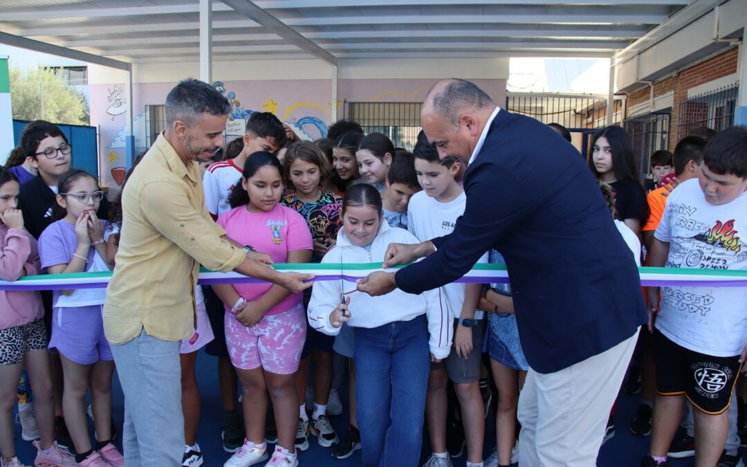 Inauguración del nuevo porche cubierto en el CEIP El Chorro de Alhaurín el Grande