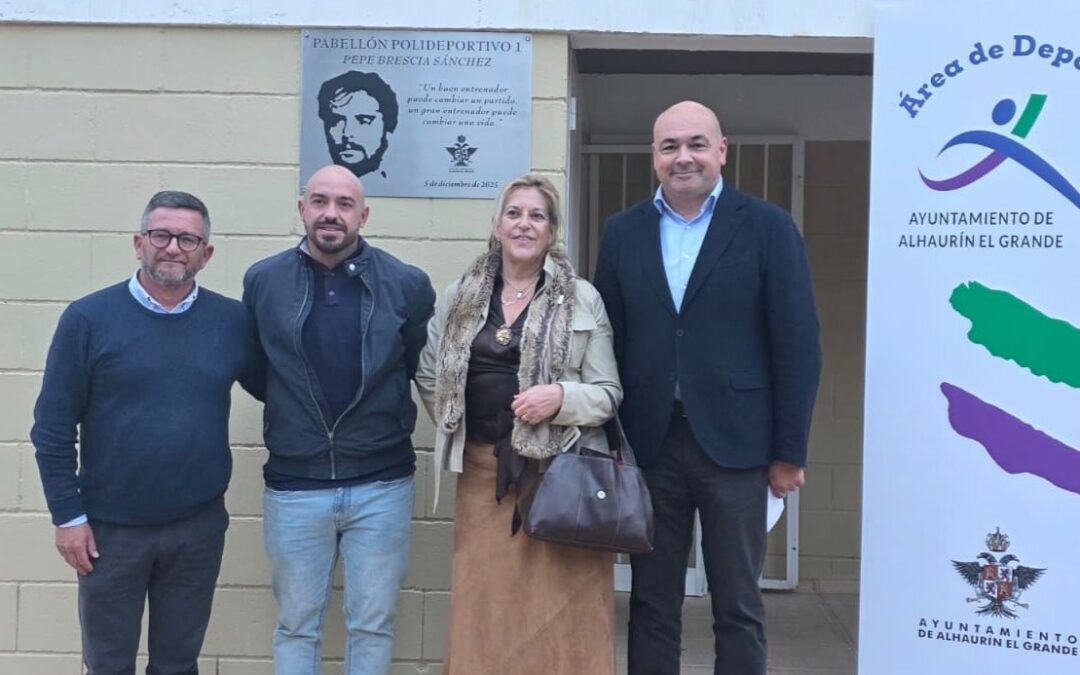 Alhaurín el Grande dedica el Pabellón 1 del polideportivo municipal a Pepe Brescia Sánchez