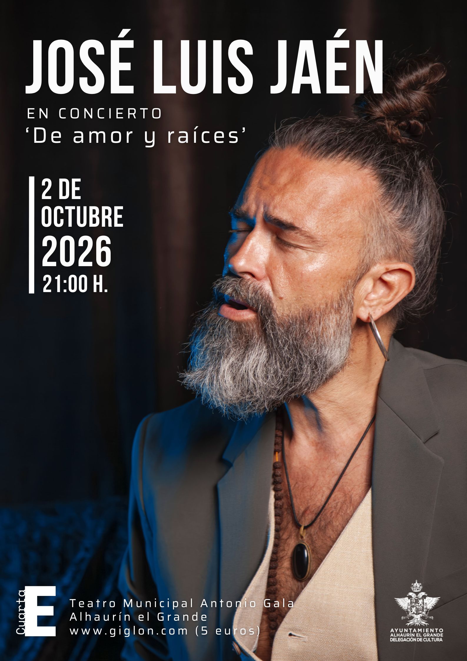 José Luis Jaén lleva música y poesía a Alhaurín el Grande en homenaje a Antonio Gala